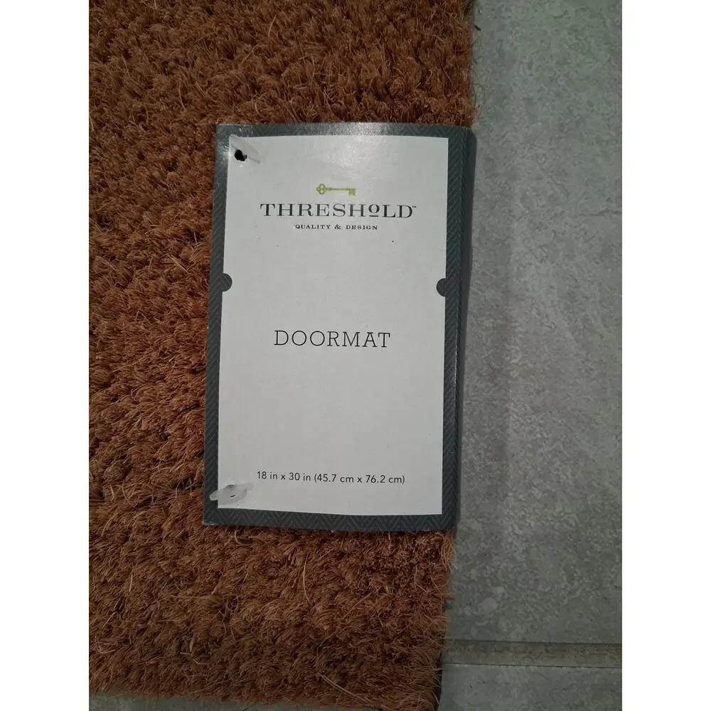 Threshold Target Hope You Like Hugs Coir Doormat 18x30 Natural Welcome Mat NWT